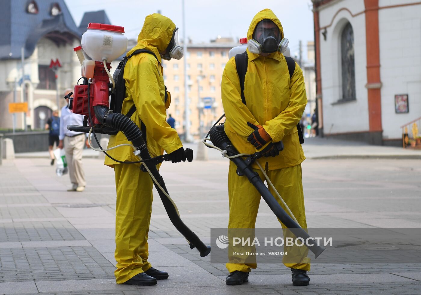 Дезинфекция Казанского вокзала в Москве