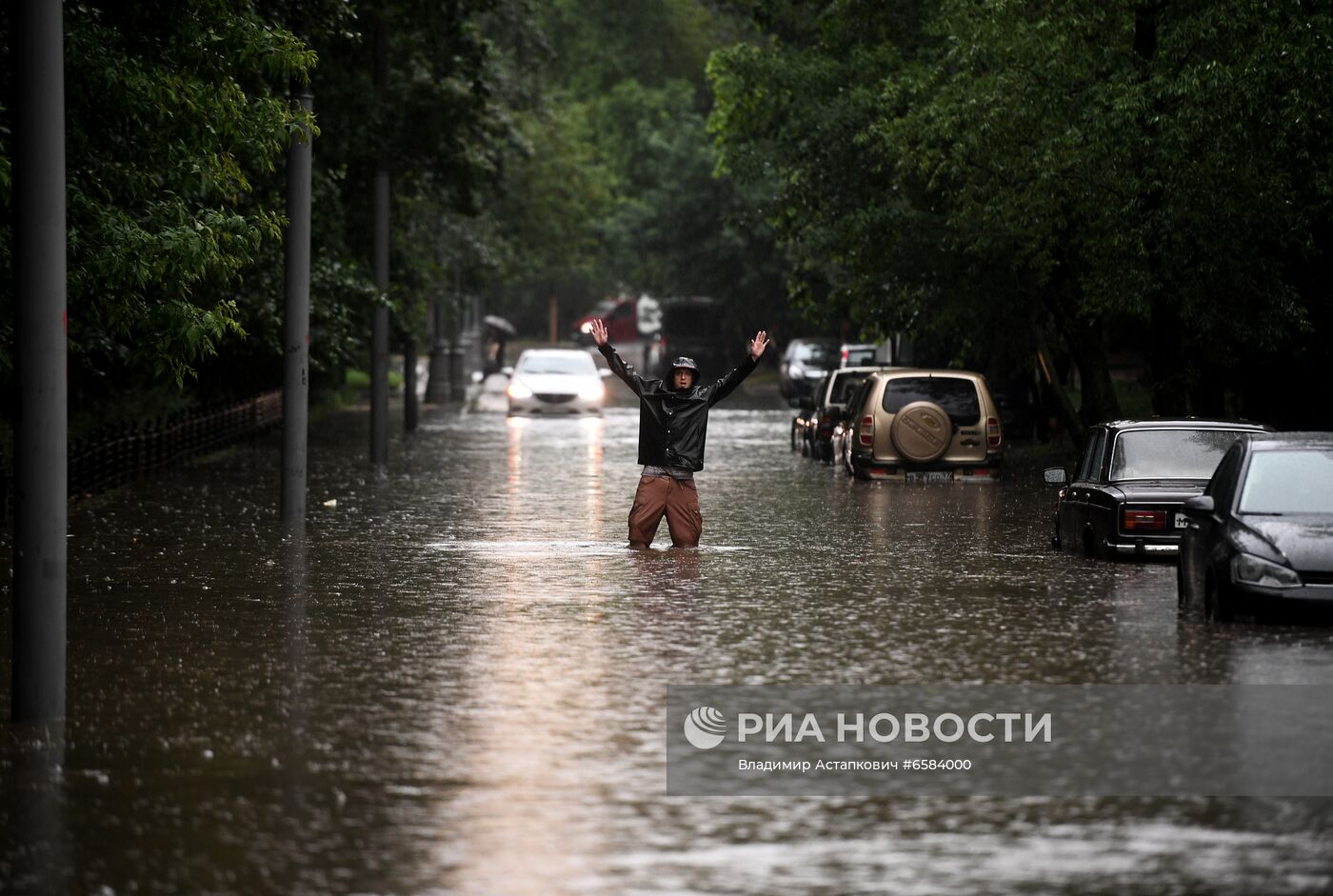 Дождь в Москве