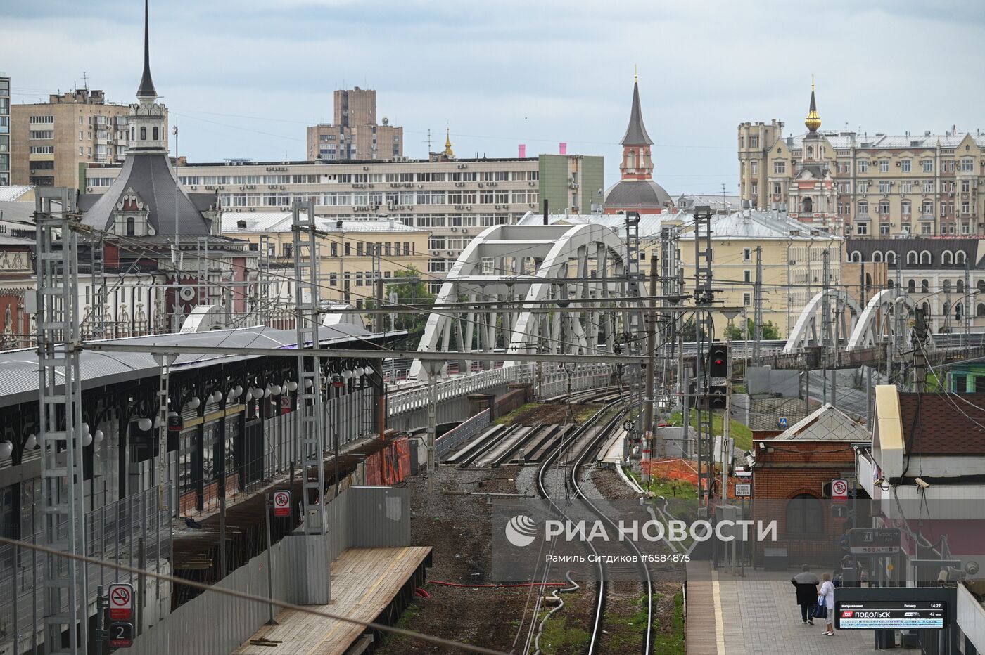 Подготовка к запуску реверсивного движения поездов на участке Каланчевская-Курская МЦД-2