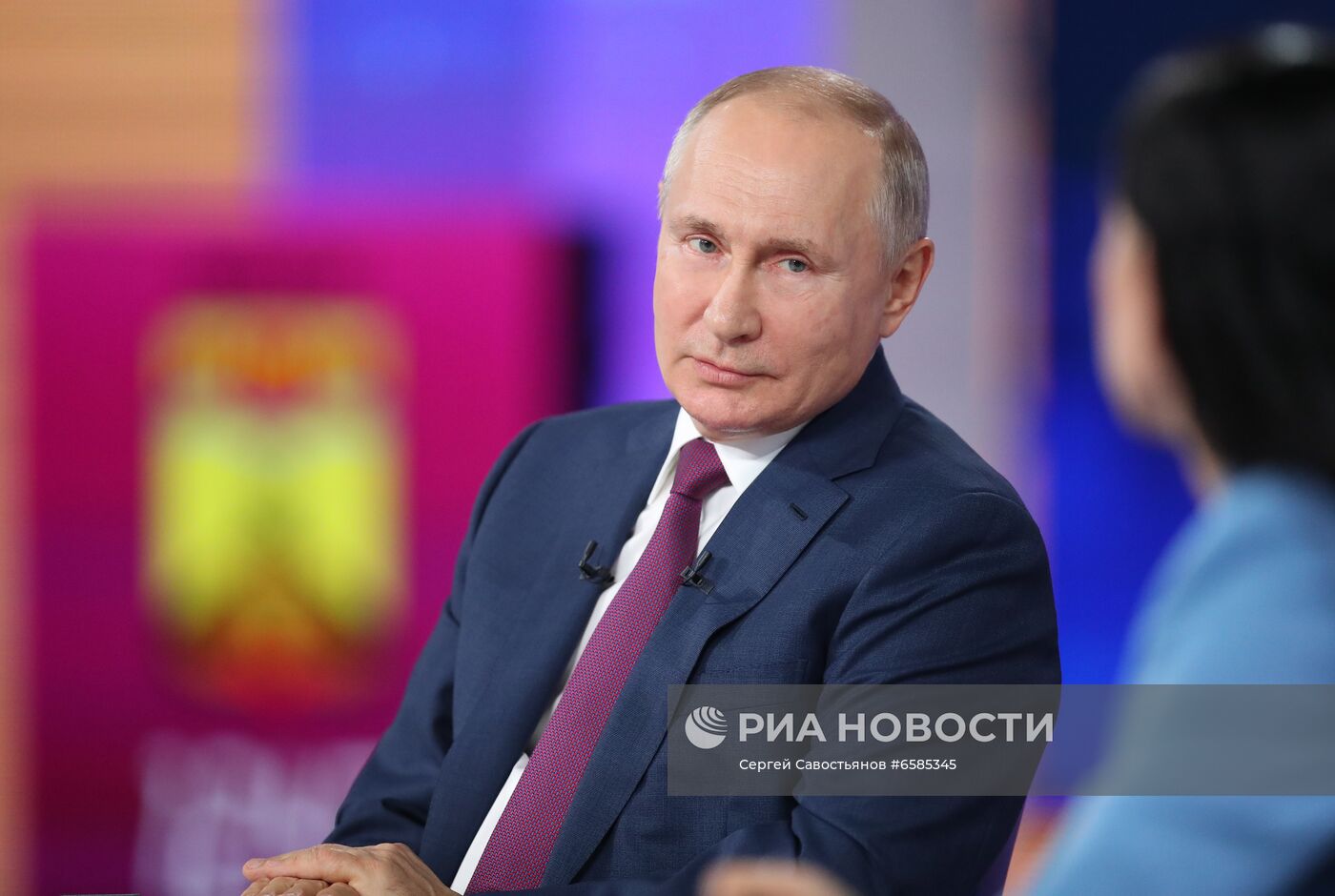 Прямая линия с президентом РФ Владимиром Путиным