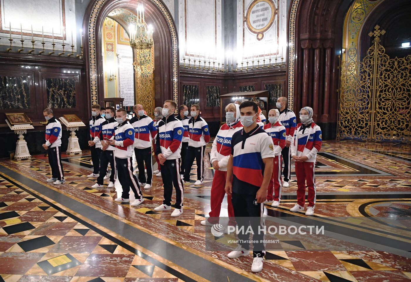 Молебен перед отъездом российских спортсменов в Токио 