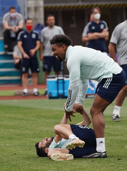 Футбол. ЧЕ-2020. Тренировка сборной Испании