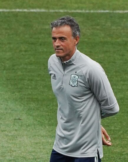 Футбол. ЧЕ-2020. Тренировка сборной Испании