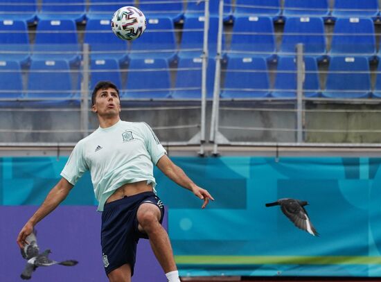 Футбол. ЧЕ-2020. Тренировка сборной Испании