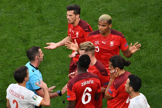 Футбол. ЧЕ-2020. Матч Швейцария - Испания  