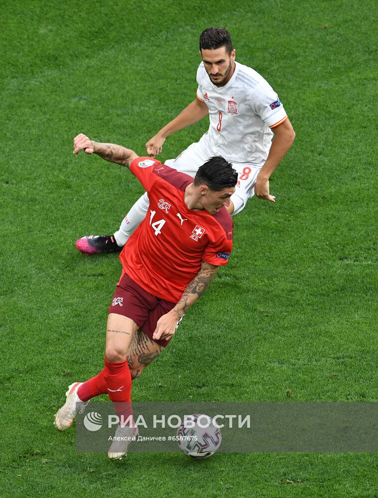 Футбол. ЧЕ-2020. Матч Швейцария - Испания