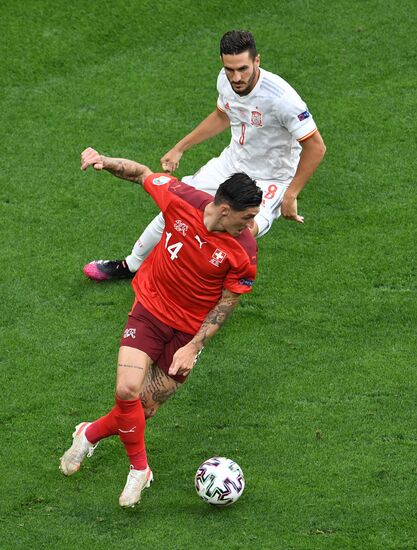 Футбол. ЧЕ-2020. Матч Швейцария - Испания  