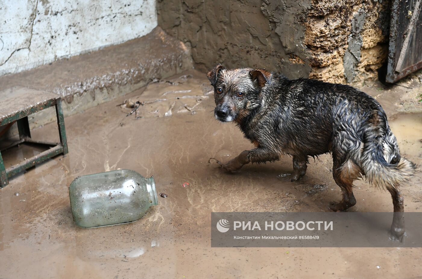 Подтопления в Бахчисарайском районе Крыма из-за сильных осадков