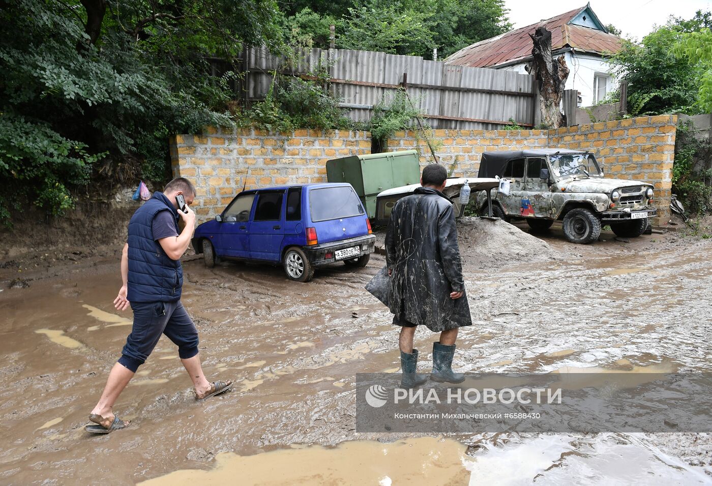 Подтопления в Бахчисарайском районе Крыма из-за сильных осадков