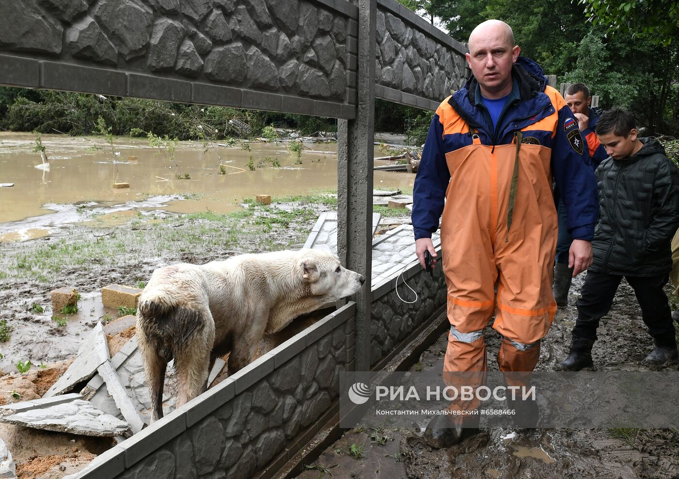 Подтопления в Бахчисарайском районе Крыма из-за сильных осадков