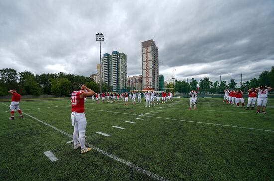 Американский футбол. Чемпионат России. Матч "Спартак" - "Спартанцы"