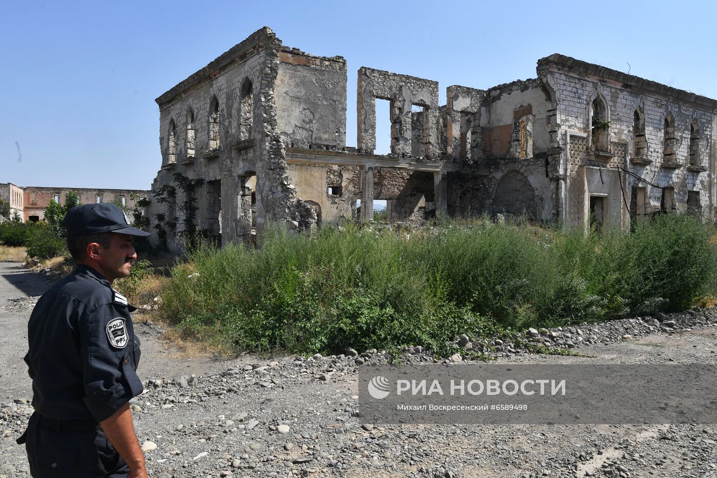 Город Агдам в Азербайджане