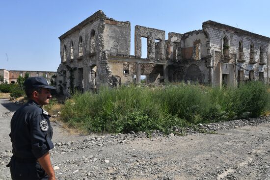 Город Агдам в Азербайджане