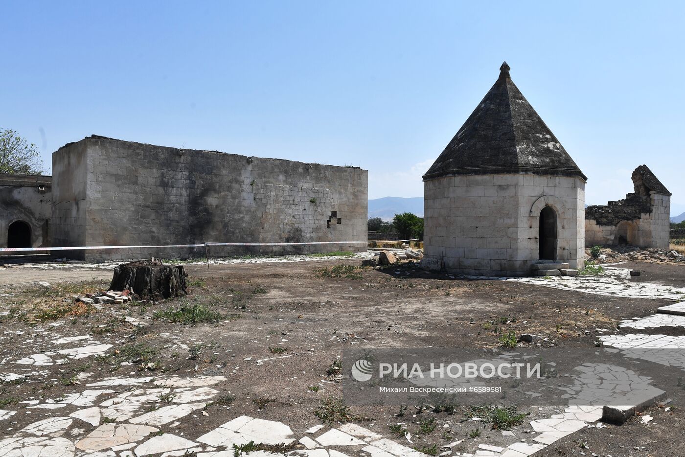 Город Агдам в Азербайджане