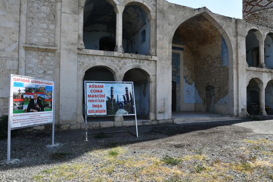 Город Агдам в Азербайджане