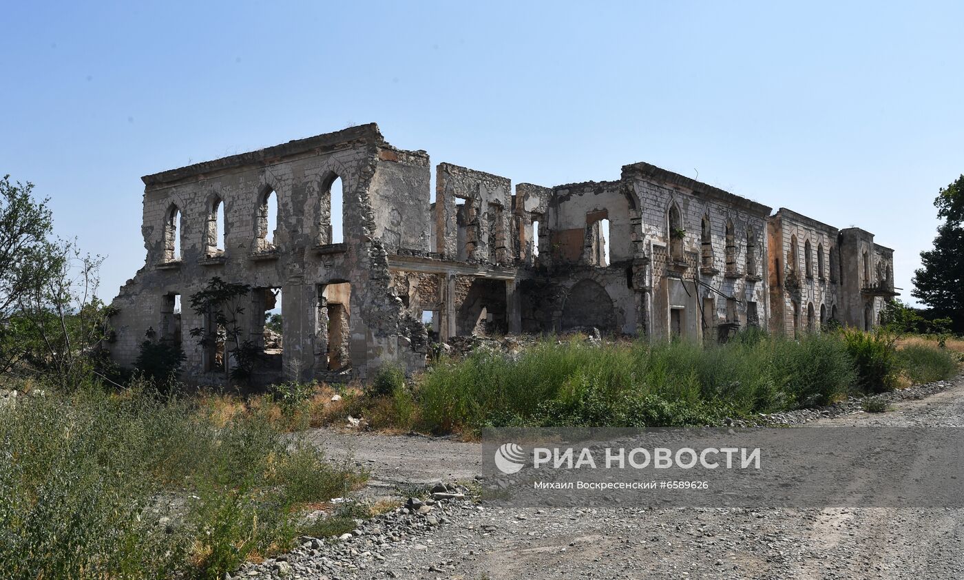 Город Агдам в Азербайджане