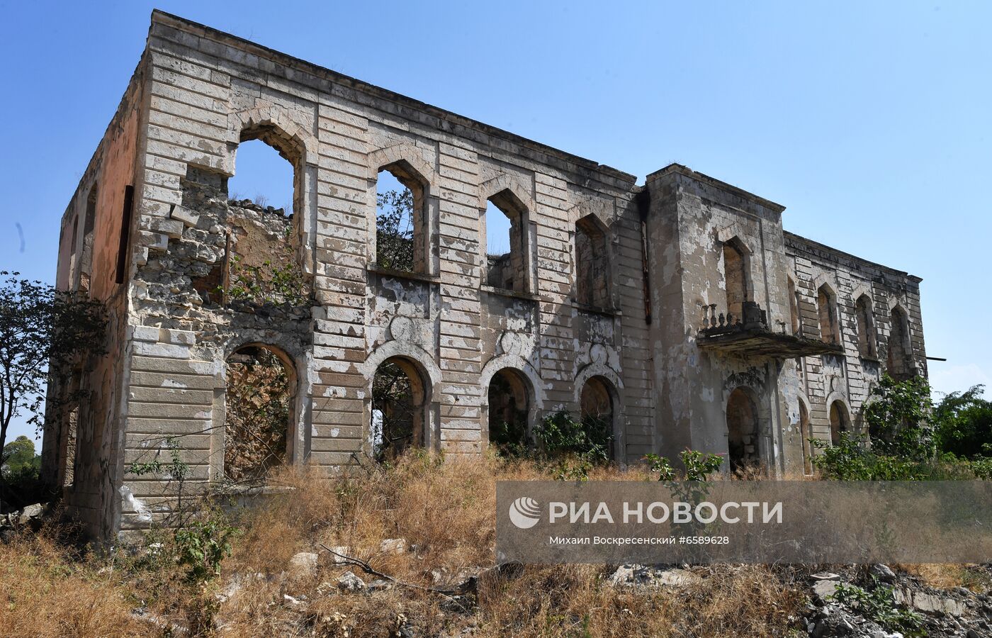 Город Агдам в Азербайджане