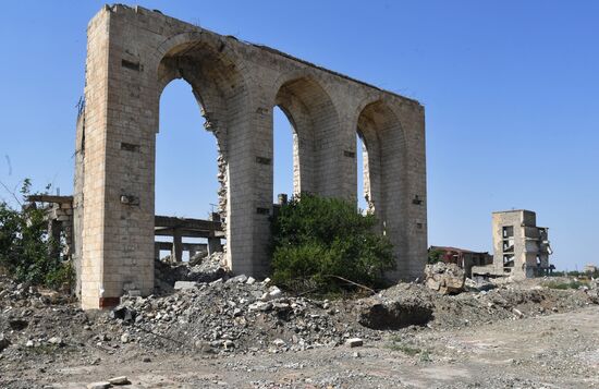 Город Агдам в Азербайджане