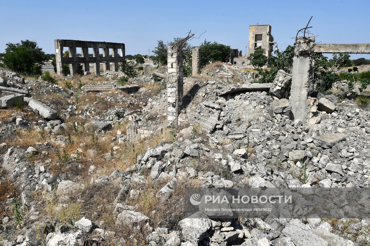 Город Агдам в Азербайджане