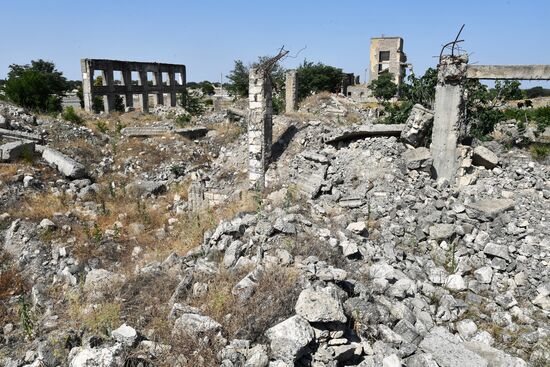 Город Агдам в Азербайджане