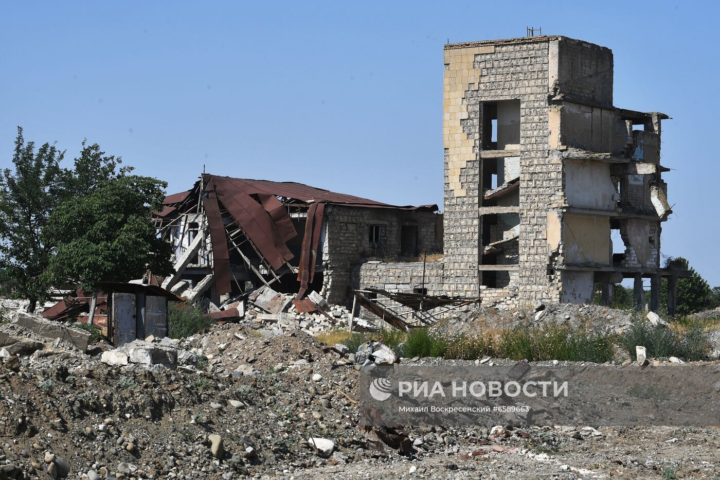 Город Агдам в Азербайджане