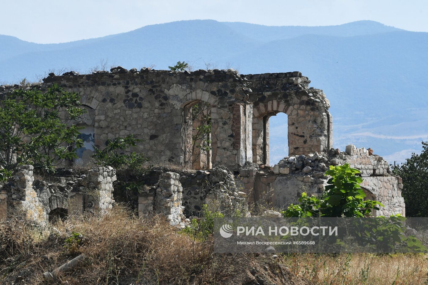 Город Агдам в Азербайджане