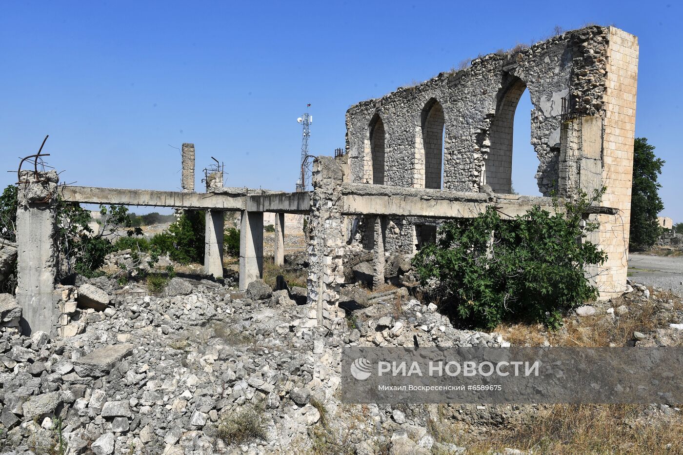Город Агдам в Азербайджане