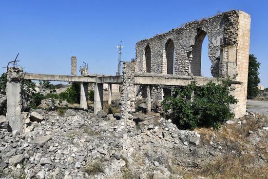 Город Агдам в Азербайджане