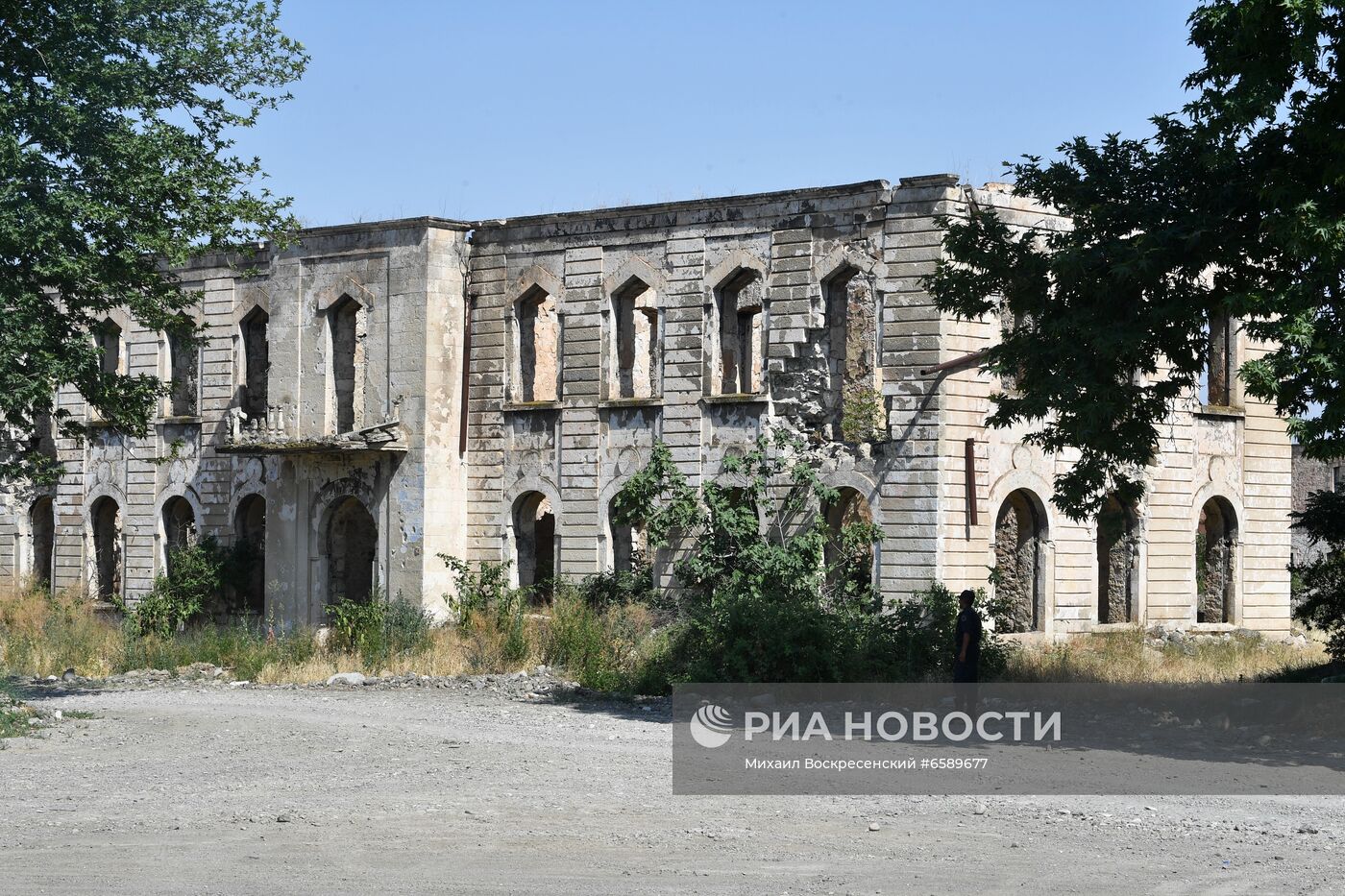 Город Агдам в Азербайджане