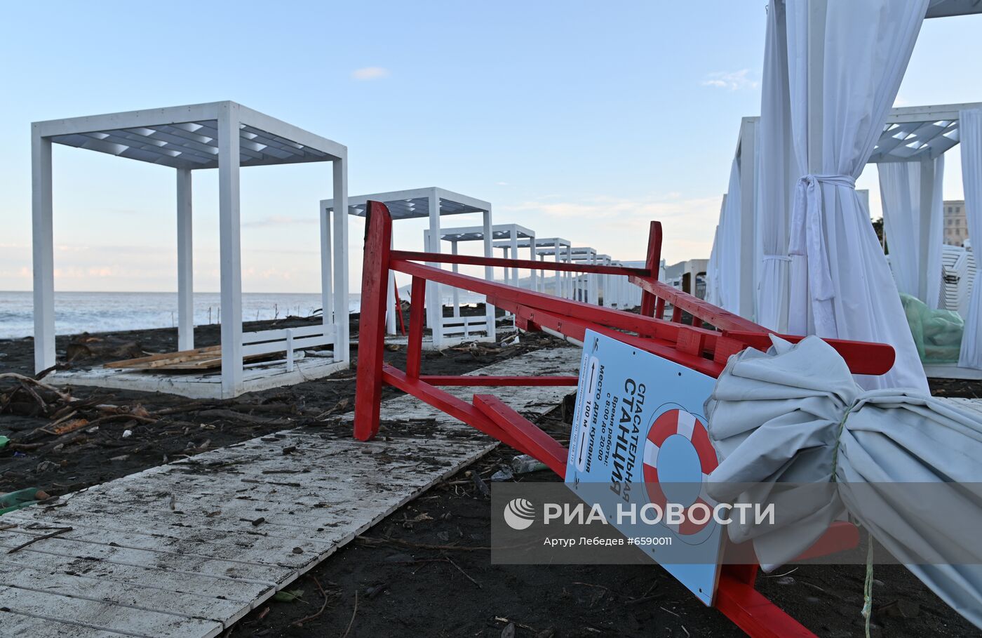 Последствия подтопления в Сочи