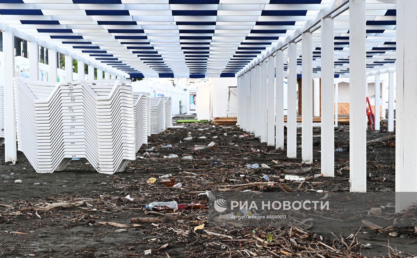 Последствия подтопления в Сочи