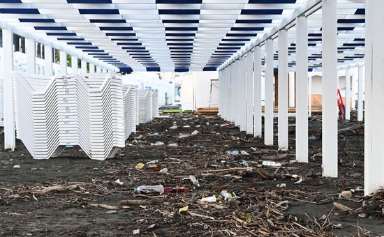 Последствия подтопления в Сочи