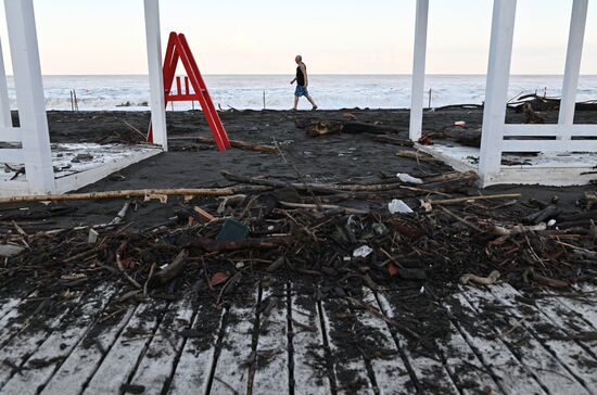 Последствия подтопления в Сочи