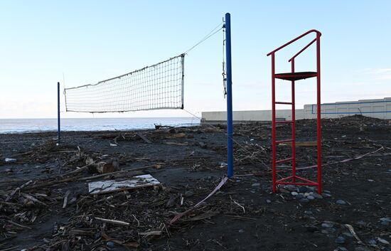 Последствия подтопления в Сочи