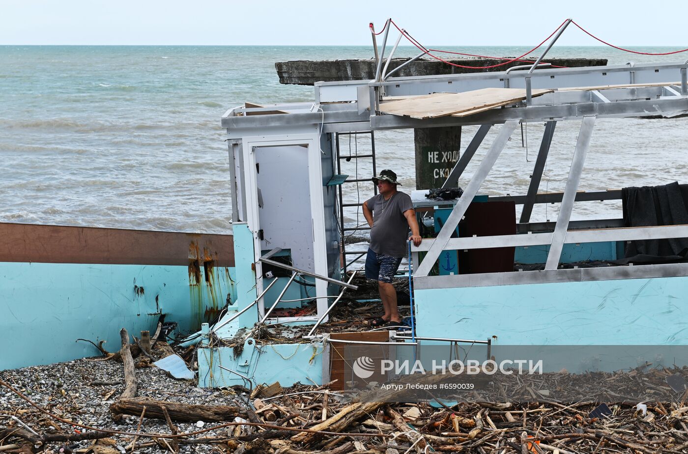 Последствия подтопления в Сочи