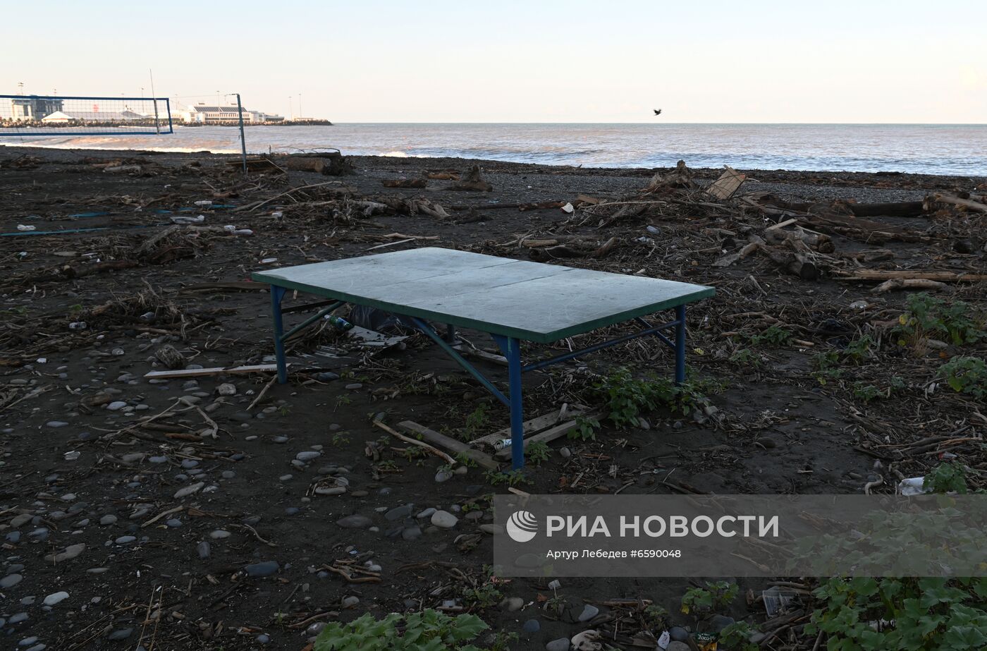 Последствия подтопления в Сочи