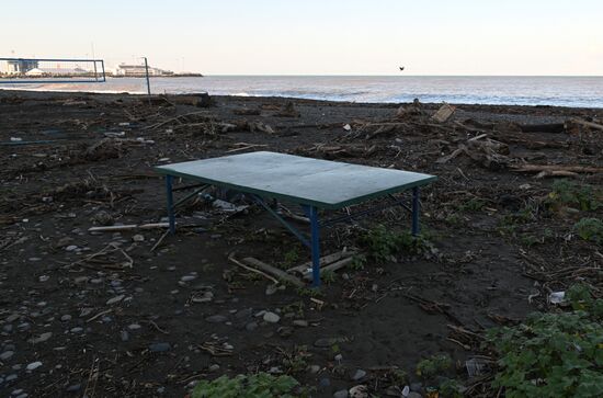 Последствия подтопления в Сочи