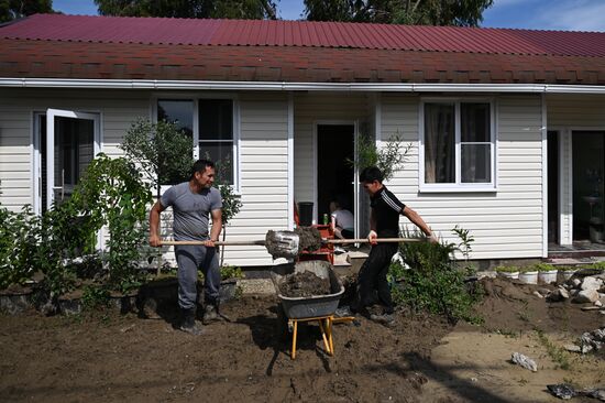 Последствия подтопления в Сочи
