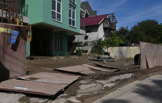 Последствия подтопления в Сочи