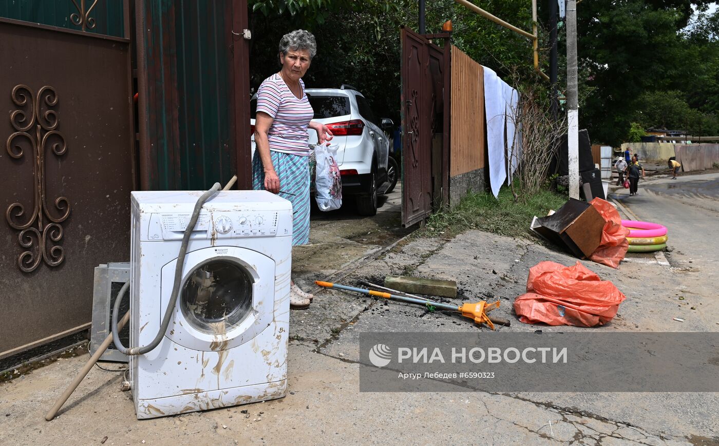 Последствия подтопления в Сочи