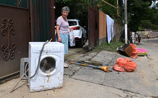 Последствия подтопления в Сочи