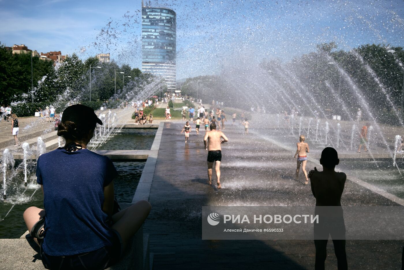 Жаркая погода в Санкт-Петербурге