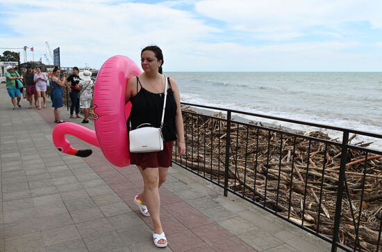 Последствия подтопления в Сочи