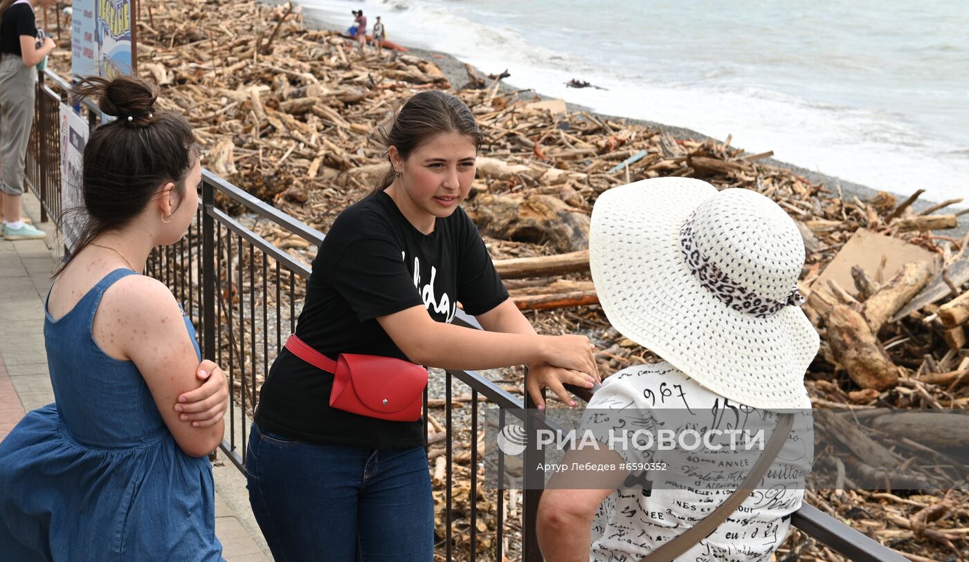 Последствия подтопления в Сочи