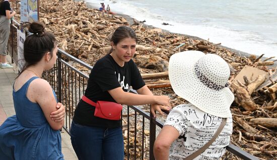 Последствия подтопления в Сочи