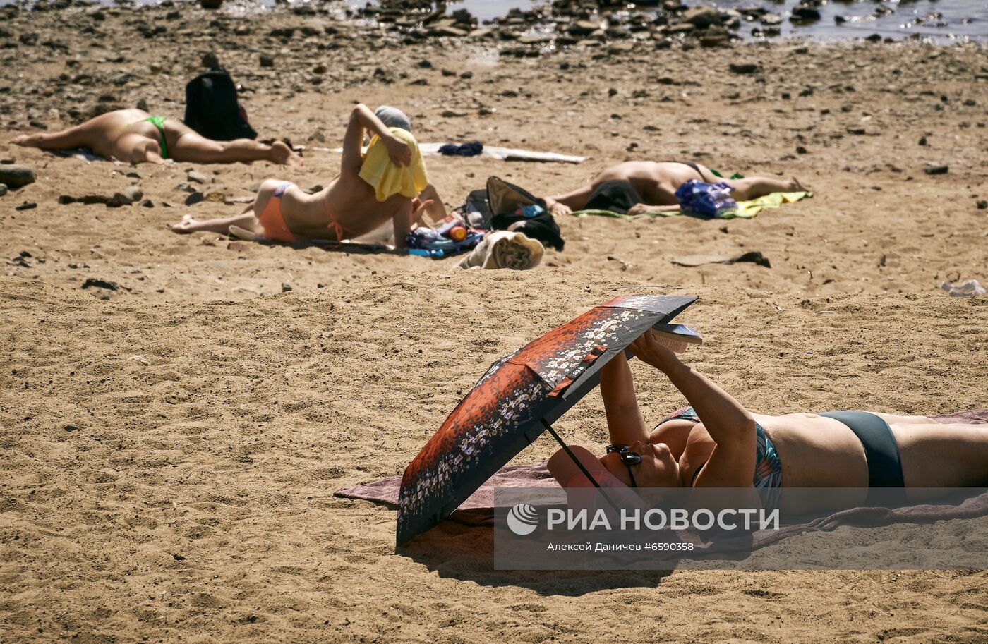 Жаркая погода в Санкт-Петербурге