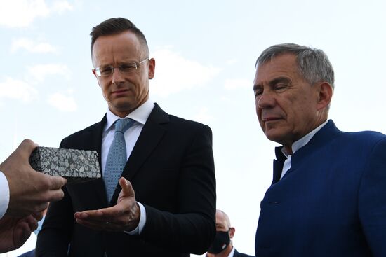 Закладка производства резино-модифицированного битума компании "Татнефть" в Татарстане