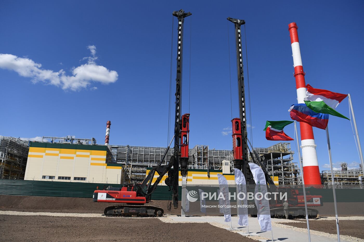 Закладка производства резино-модифицированного битума компании "Татнефть" в Татарстане