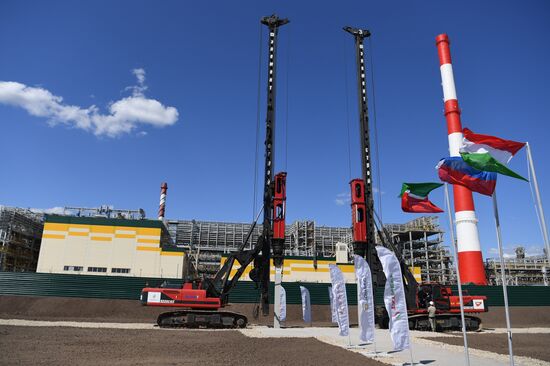 Закладка производства резино-модифицированного битума компании "Татнефть" в Татарстане