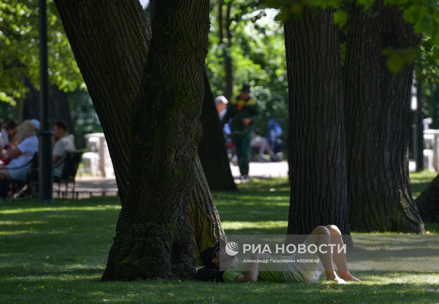 Жаркая погода в Санкт-Петербурге